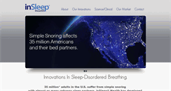 Desktop Screenshot of insleephealth.com